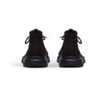 Men’s Speed Lace-up Recycled Knit Sneaker in Black - Image 3